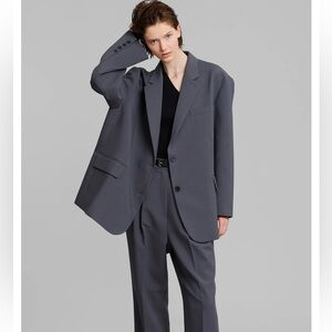 The Frankie Shop BEA BLAZER - CHARCOAL size small